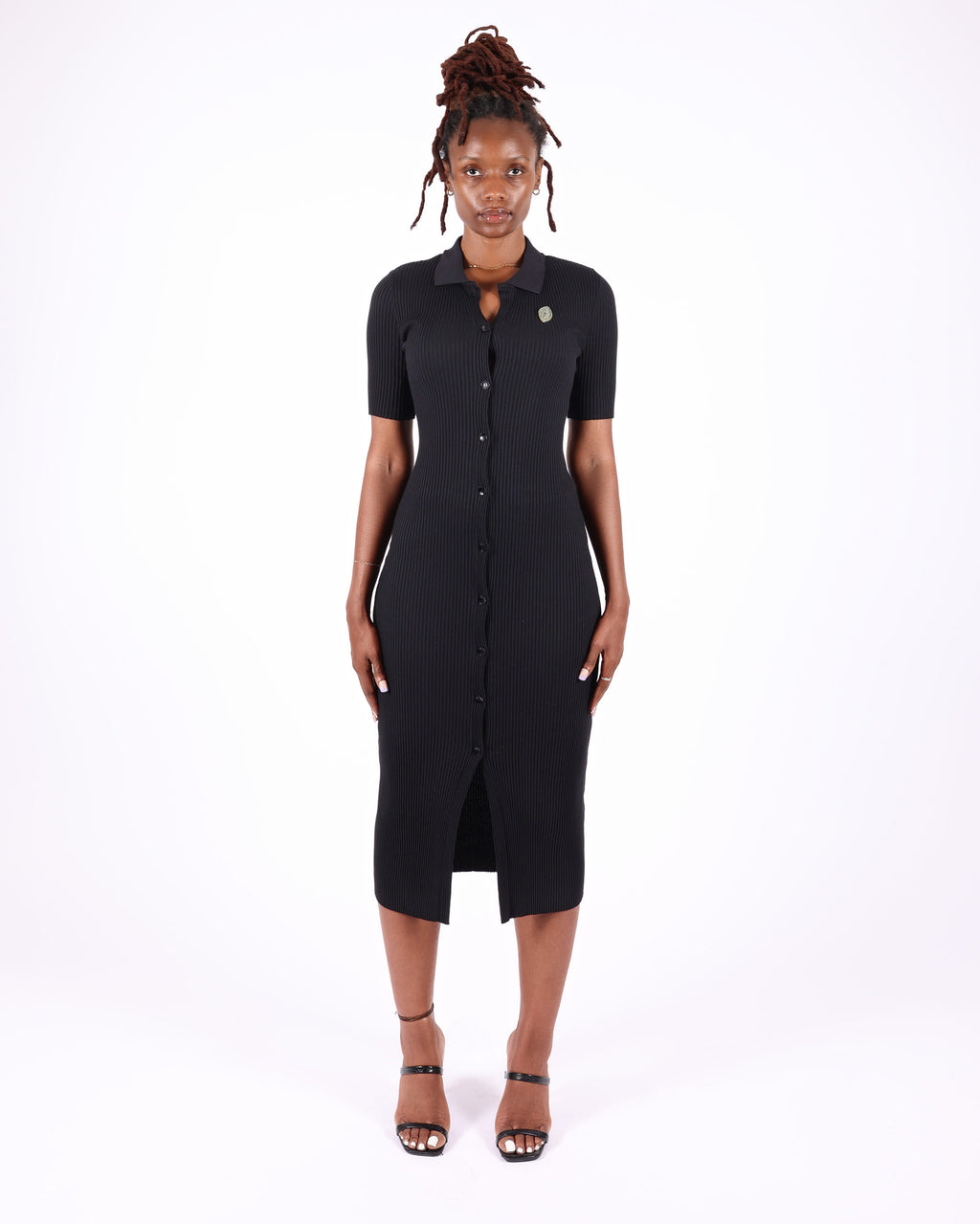 Short Sleeve Collar Dress
