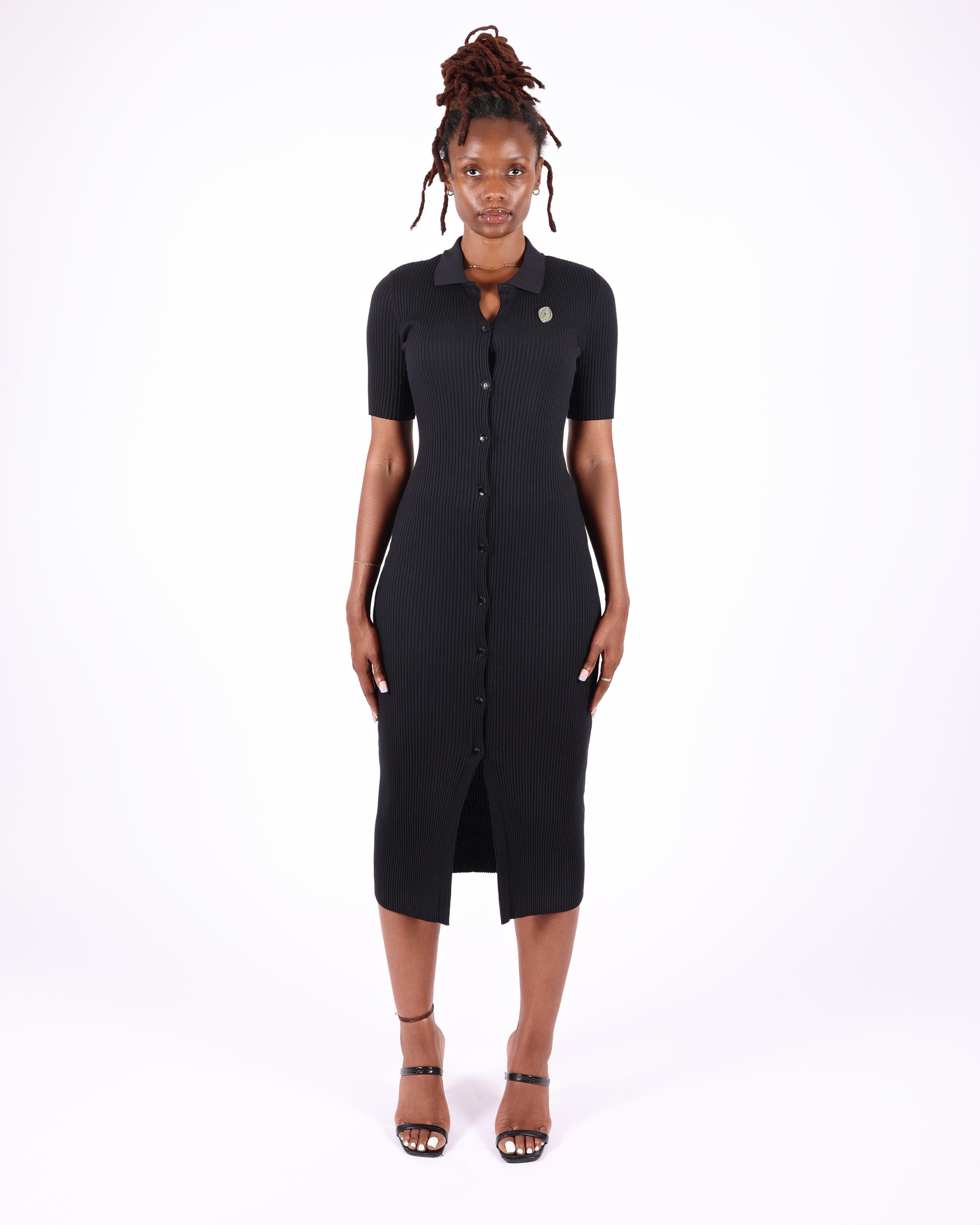 Short Sleeve Collar Dress