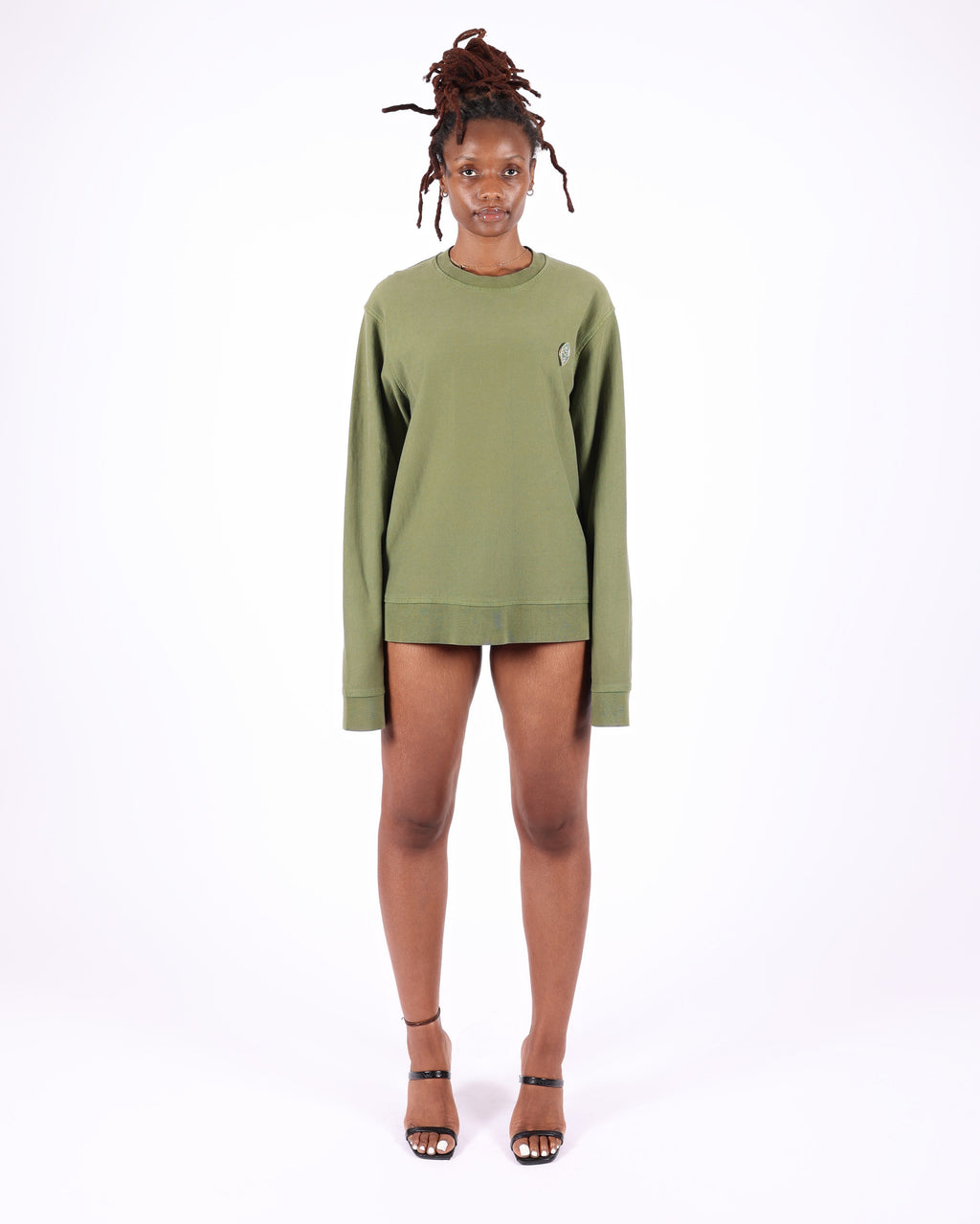 Olive Crewneck Sweater