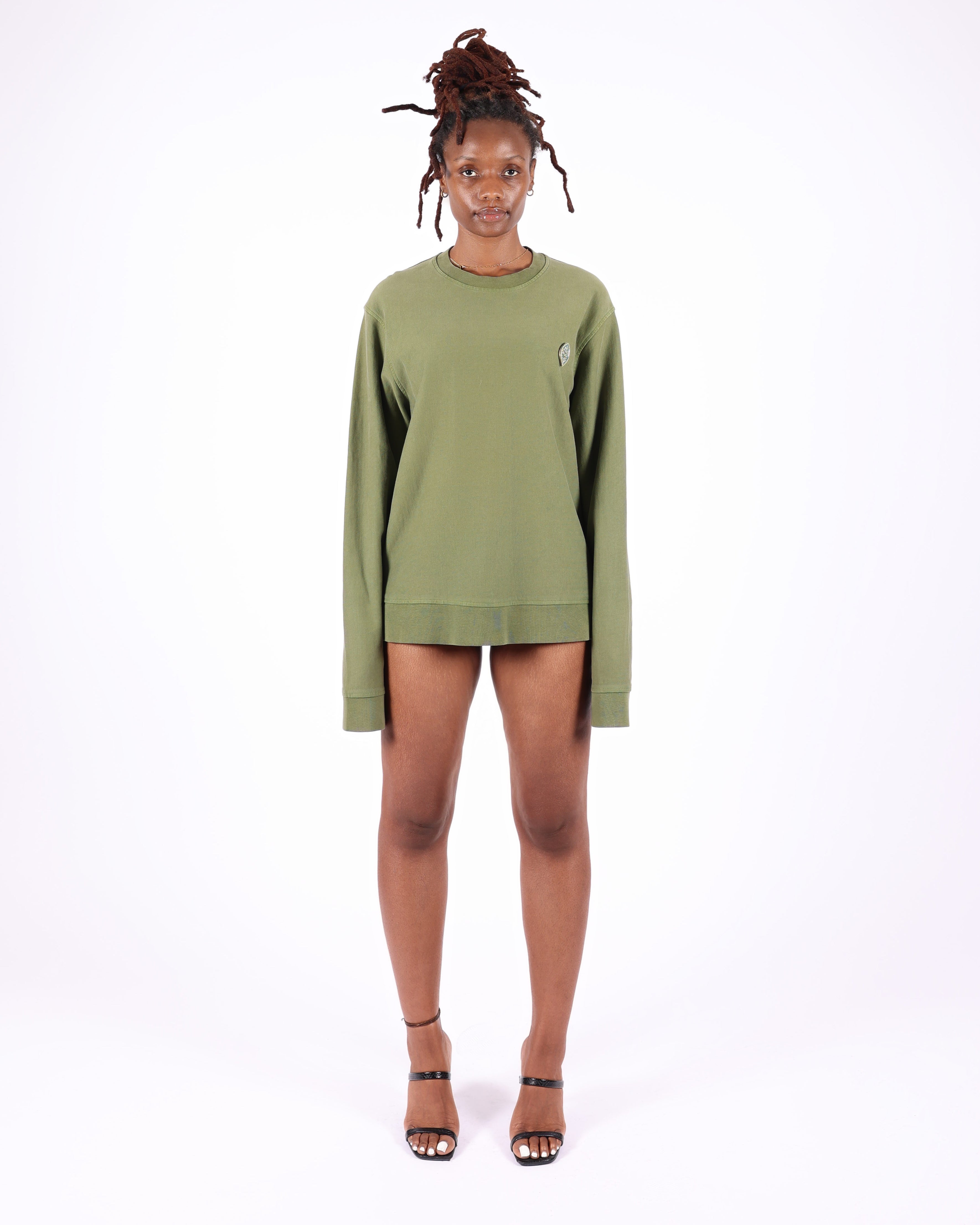 Olive Crewneck Sweater