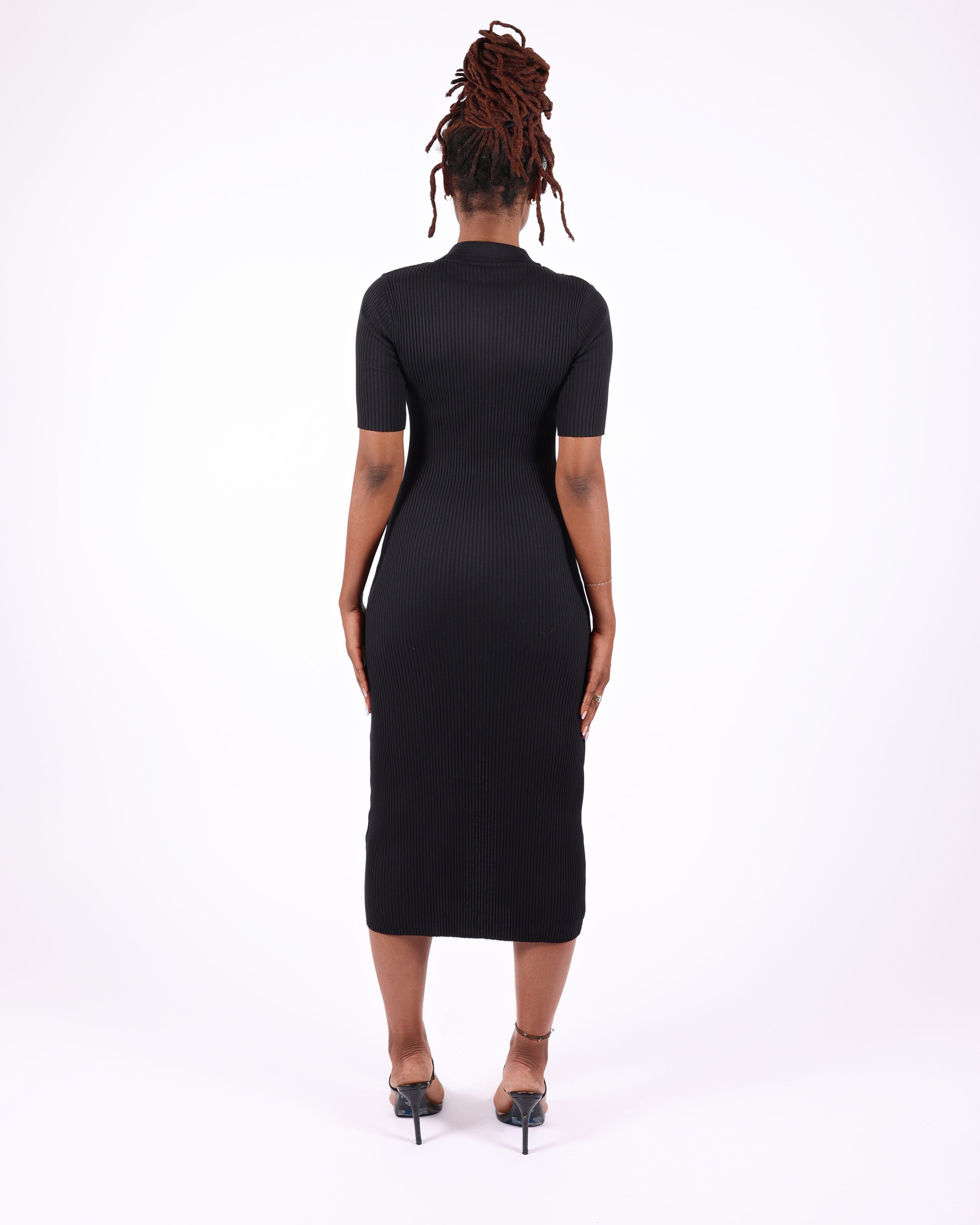 Short Sleeve Collar Dress