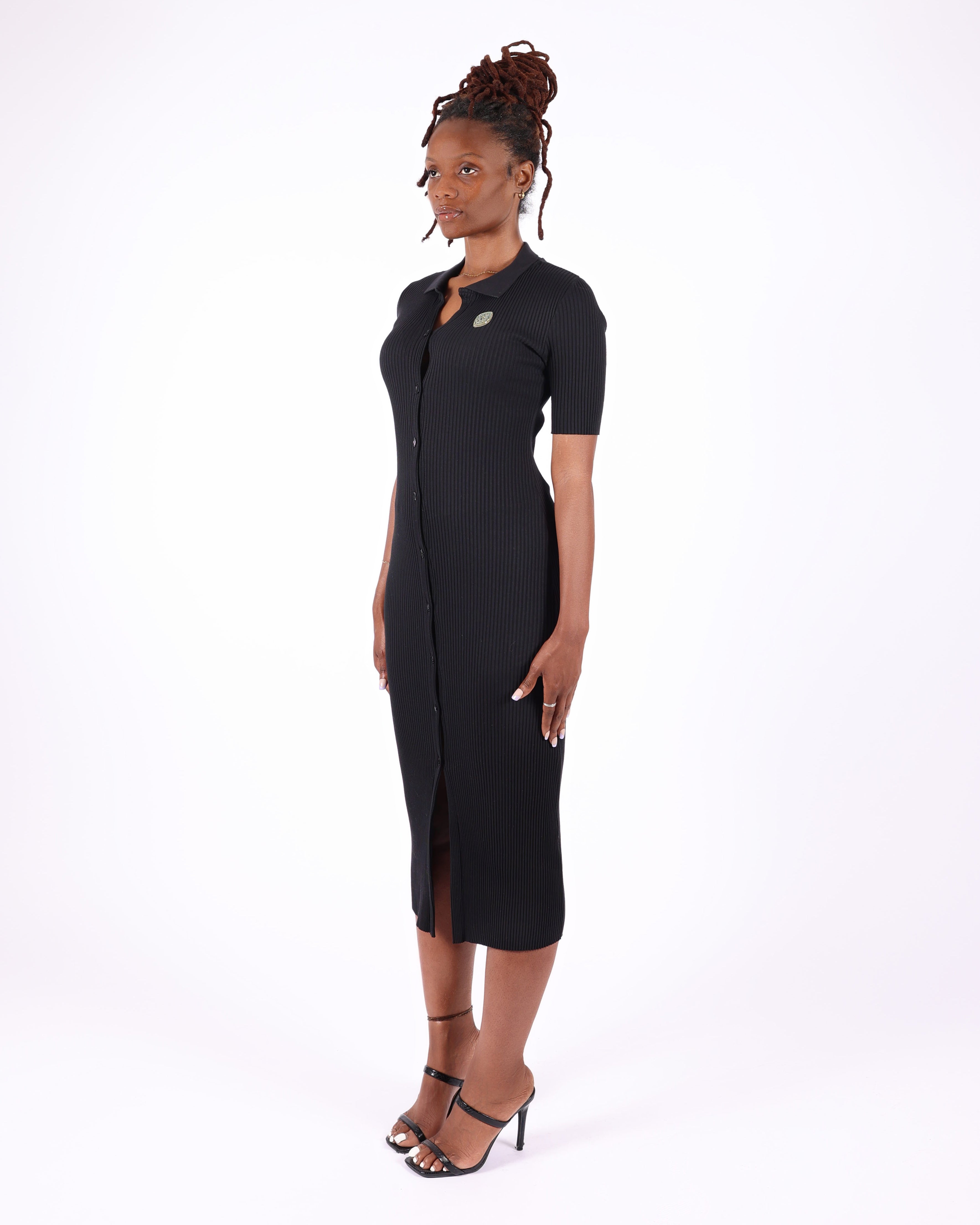 Short Sleeve Collar Dress