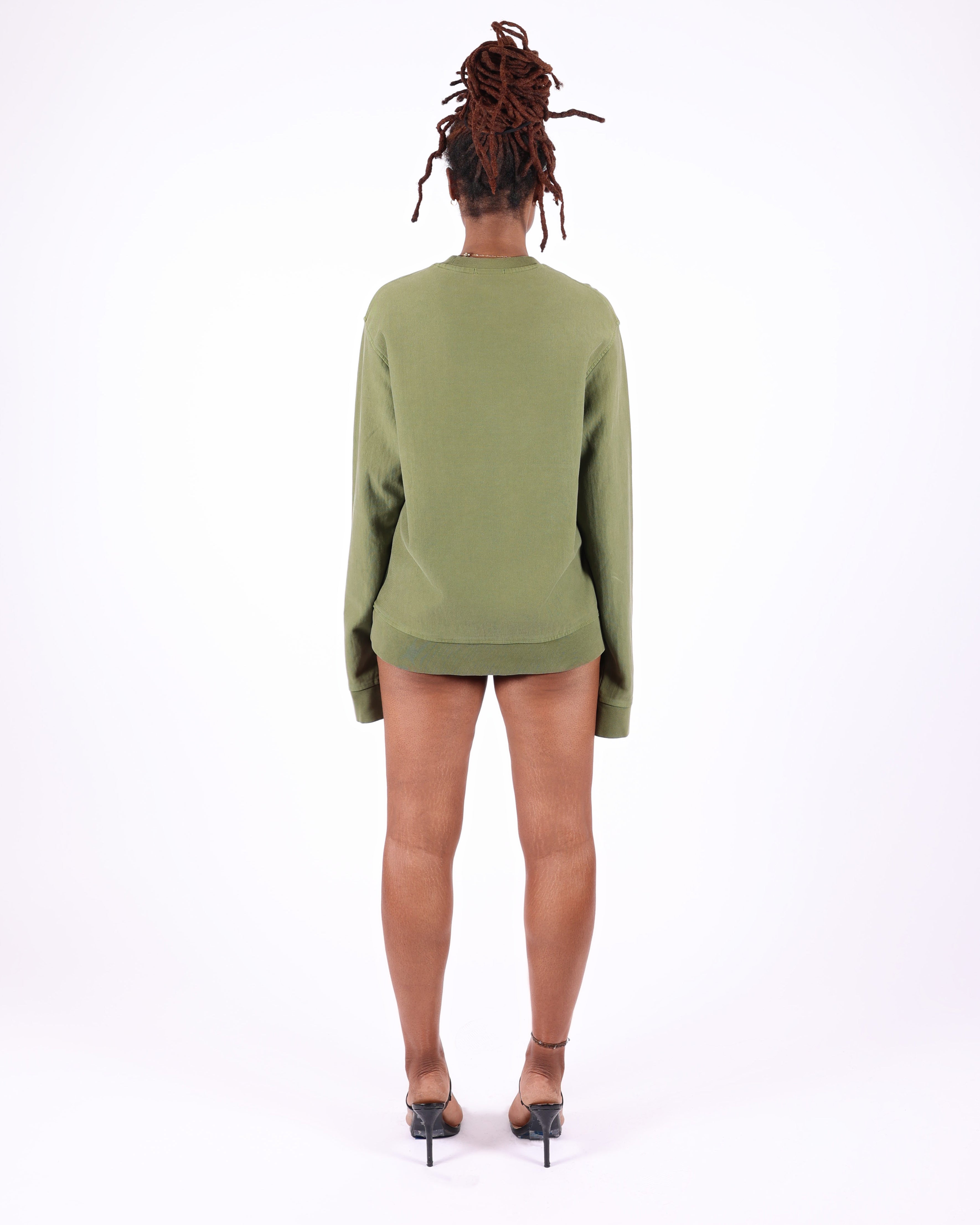 Olive Crewneck Sweater