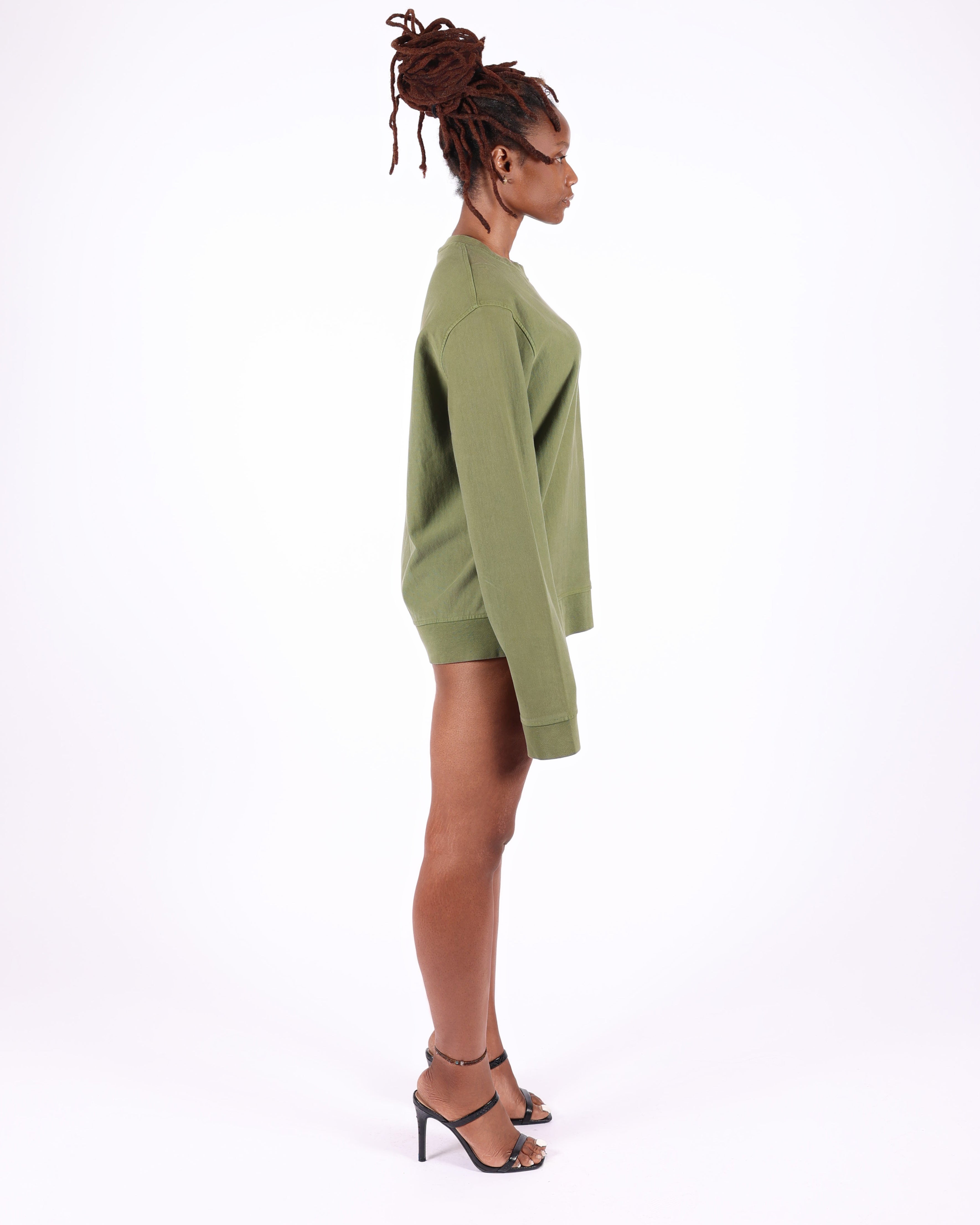 Olive Crewneck Sweater
